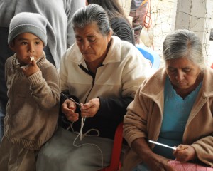 Ladies knitting